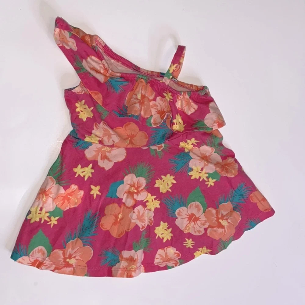 Children’s Place Tropical Pink and Yellow Toddler Dresses